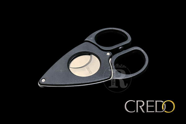 画像1: CREDO ダブルブレード CIGAR CUTTER 58【BLACK】